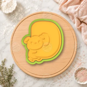 Letter D Dog Cookie Cutter & Stamp