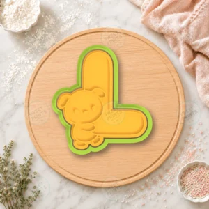 Letter L Puppy Cookie Cutter & Stamp