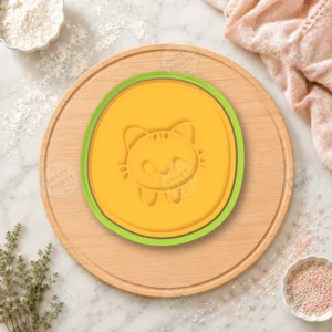 Letter O Cat Cookie Cutter & Stamp