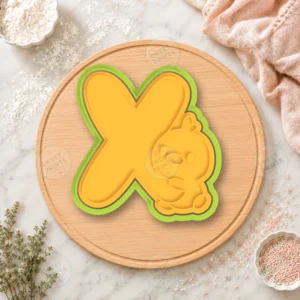 Letter X Chick Cookie Cutter & Stamp