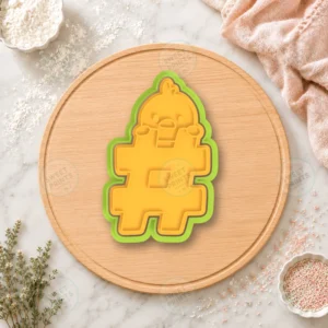 Hashtag Symbol Chick Cookie Cutter & Stamp