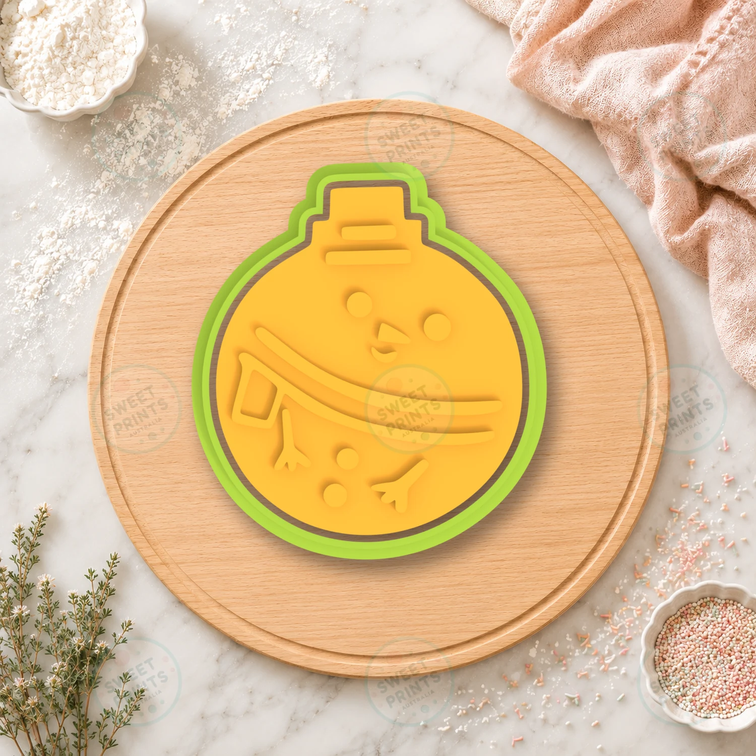 Christmas Bauble 3 Cookie Cutter & Stamp cookie cutter