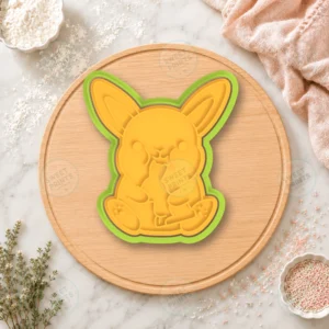 Cute Bunny Front View Cookie Cutter & Stamp