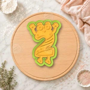 Funny Number 2 Character Cookie Cutter & Stamp