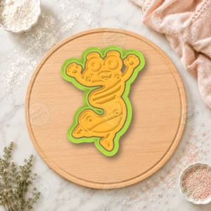 Funny Number 3 Character Cookie Cutter & Stamp
