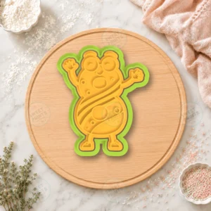 Funny Number 8 Character Cookie Cutter & Stamp