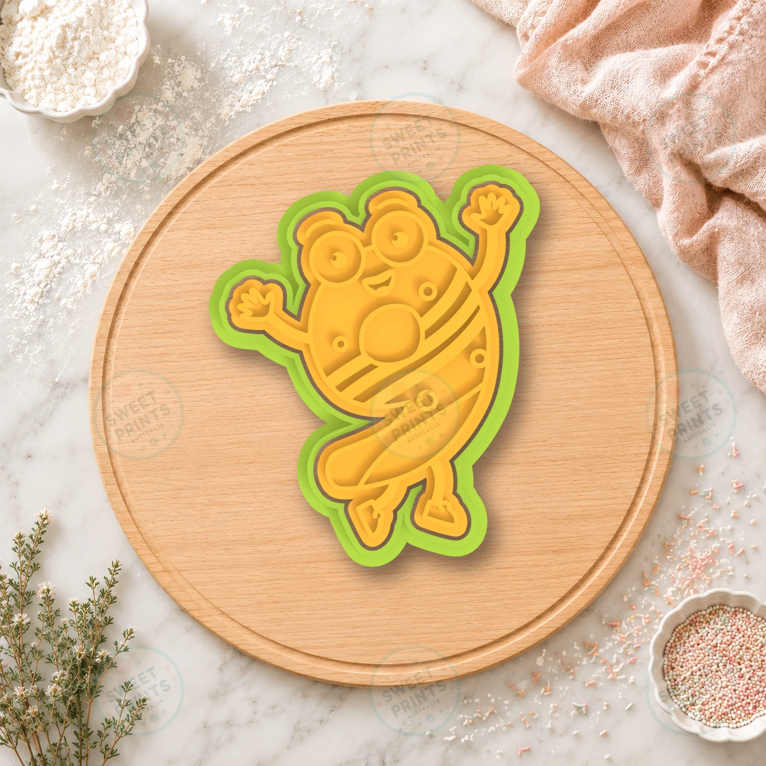 Funny Number 9 Character Cookie Cutter & Stamp cookie cutter