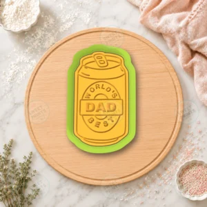 Dad Beer Cookie Cutter & Stamp