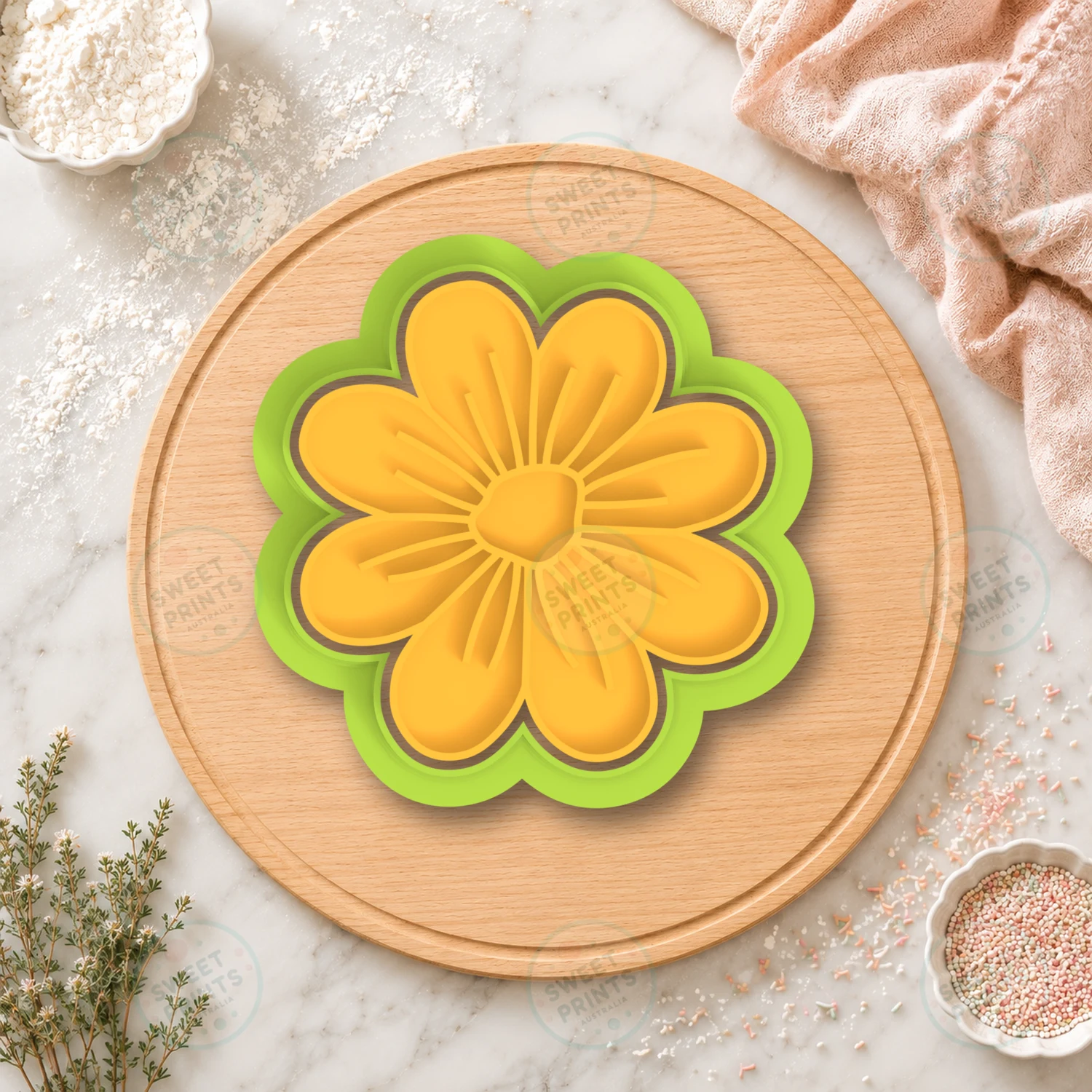 Daisy Flower 1 Cookie Cutter & Stamp cookie cutter