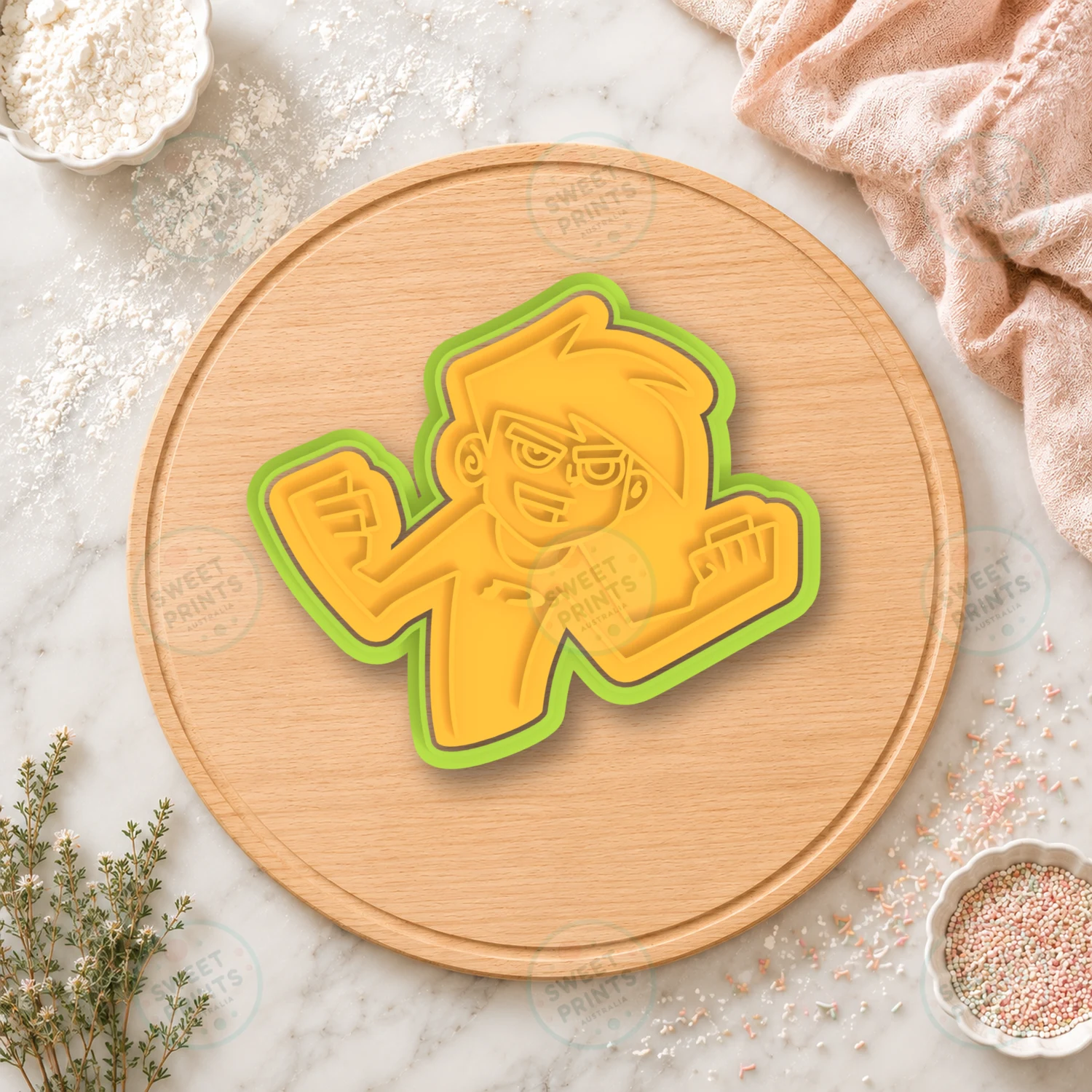 Danny Phantom Cookie Cutter & Stamp cookie cutter