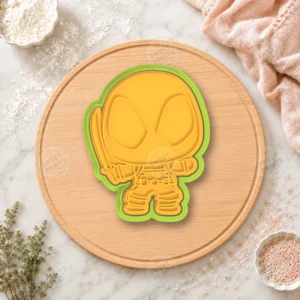 Deadpool Chibi with Sword Cookie Cutter & Stamp