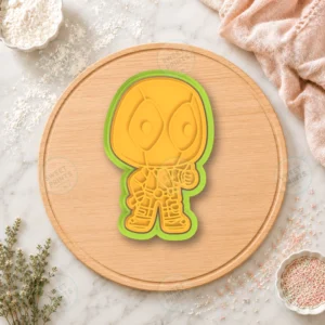 Deadpool Chibi Standing Cookie Cutter & Stamp