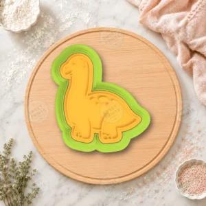 Brontosaurus 2 Cookie Cutter & Stamp