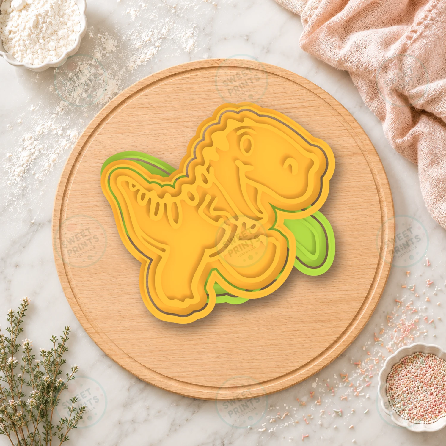 Letter D Cookie Cutter & Stamp cookie cutter