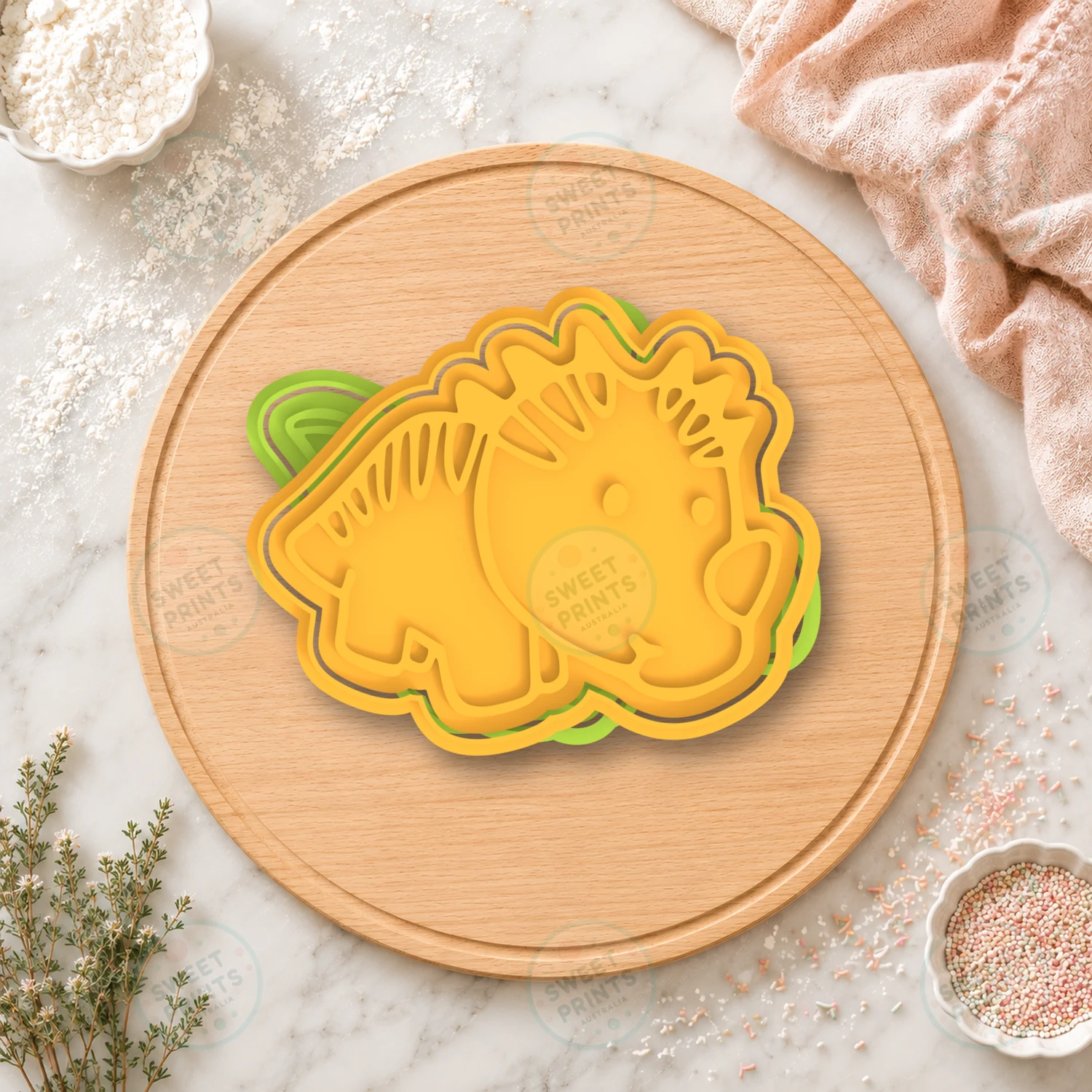 Letter E Cookie Cutter & Stamp cookie cutter