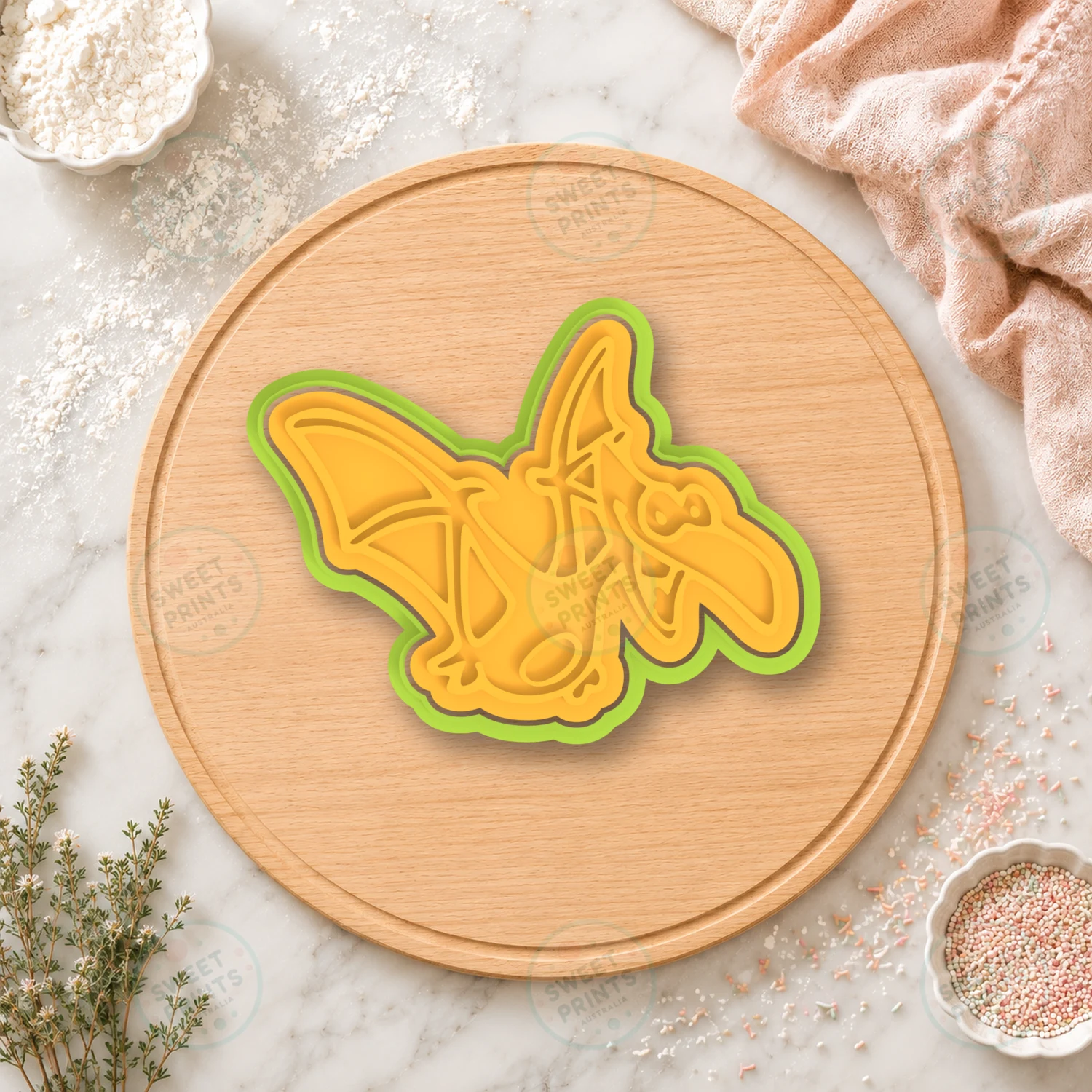 Number 6 Cookie Cutter & Stamp cookie cutter