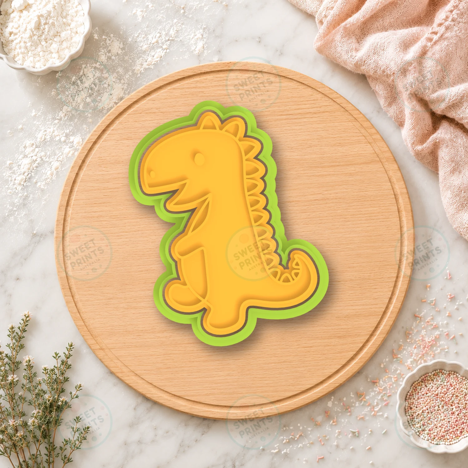 T-rex Dinosaurs Cookie Cutter & Stamp cookie cutter