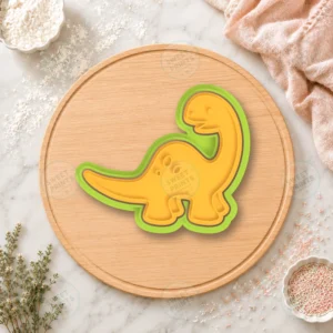 Brontosaurus Dinosaurs Cookie Cutter & Stamp