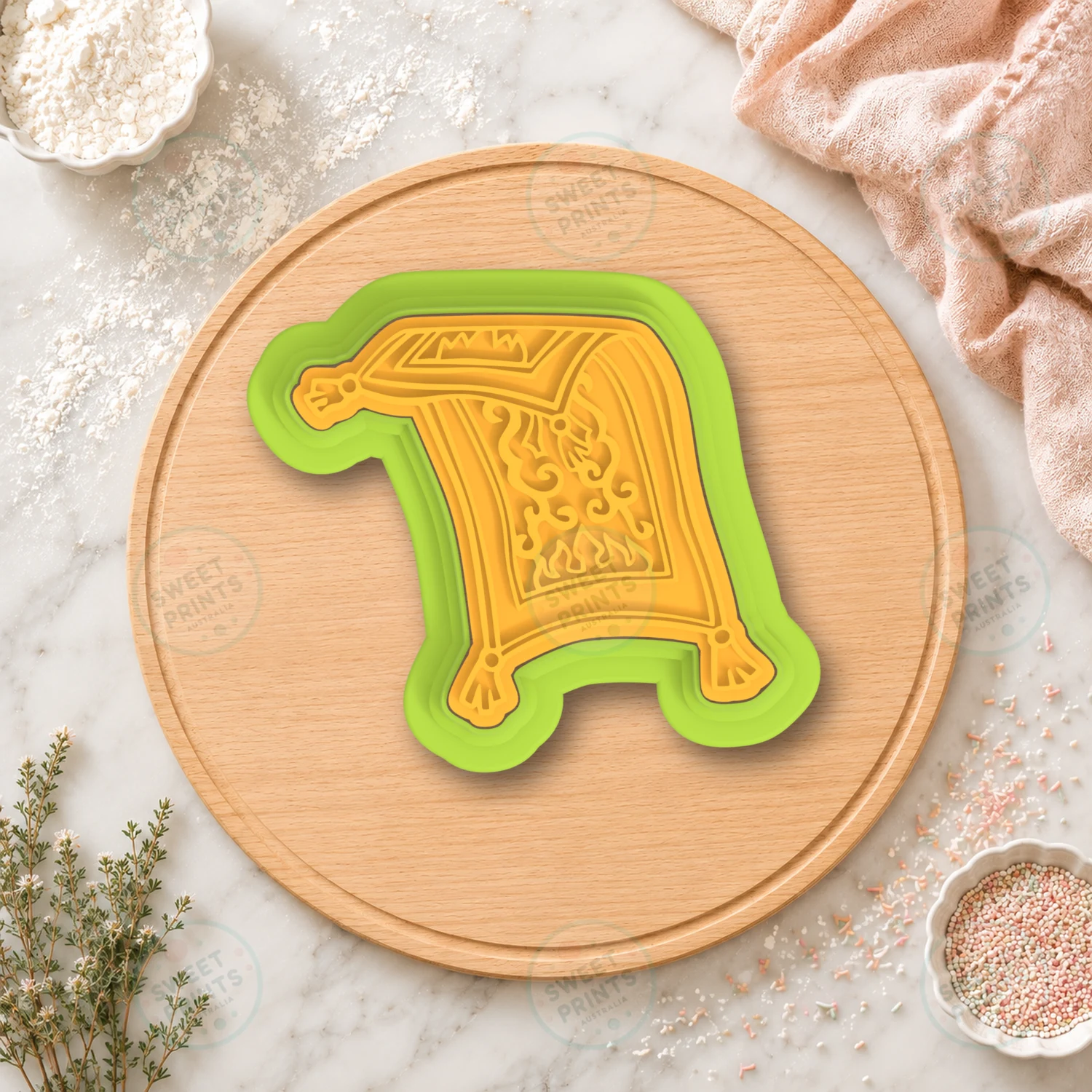 Magic Carpet Cookie Cutter & Stamp cookie cutter
