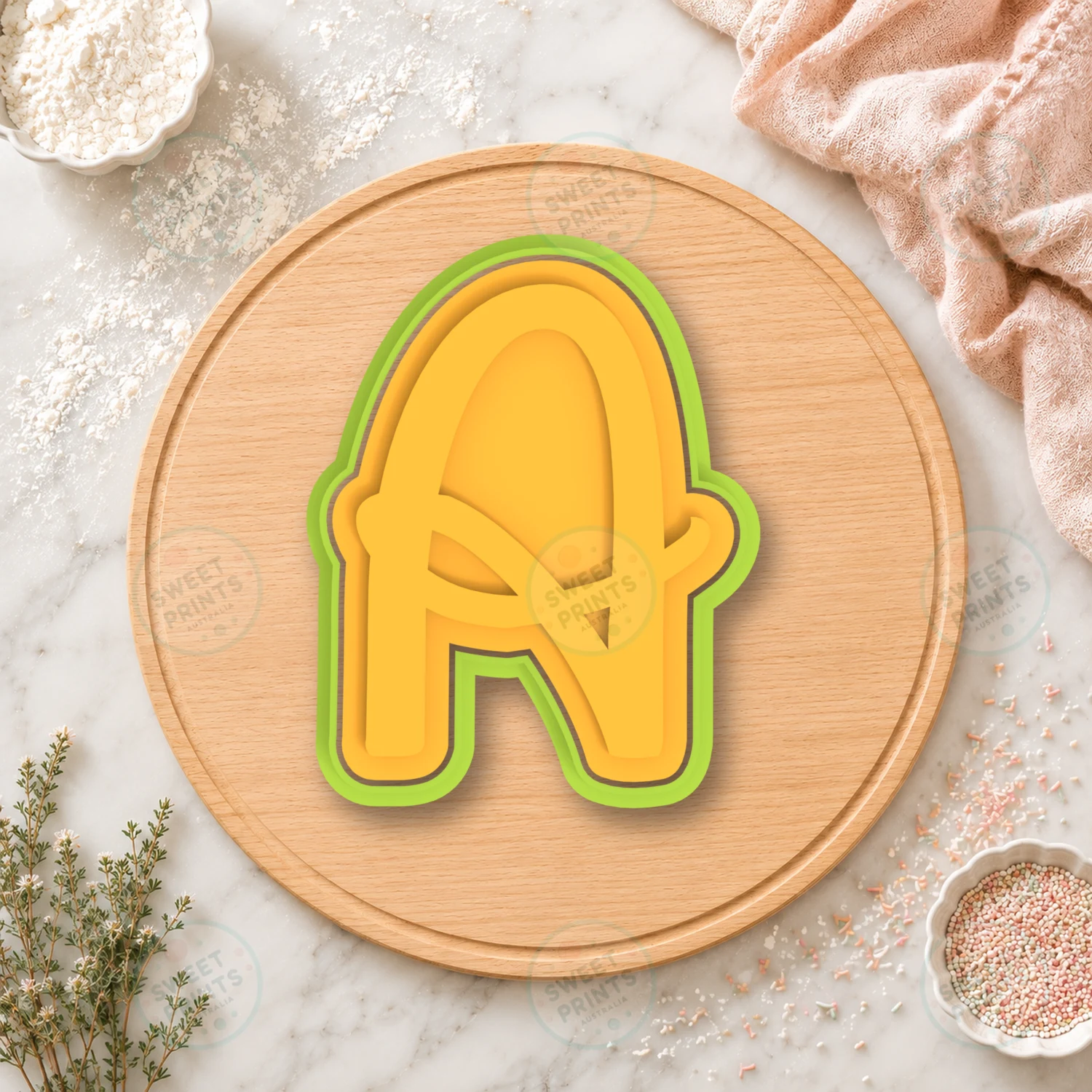 Disney Alphabet Letter A Cookie Cutter & Stamp cookie cutter
