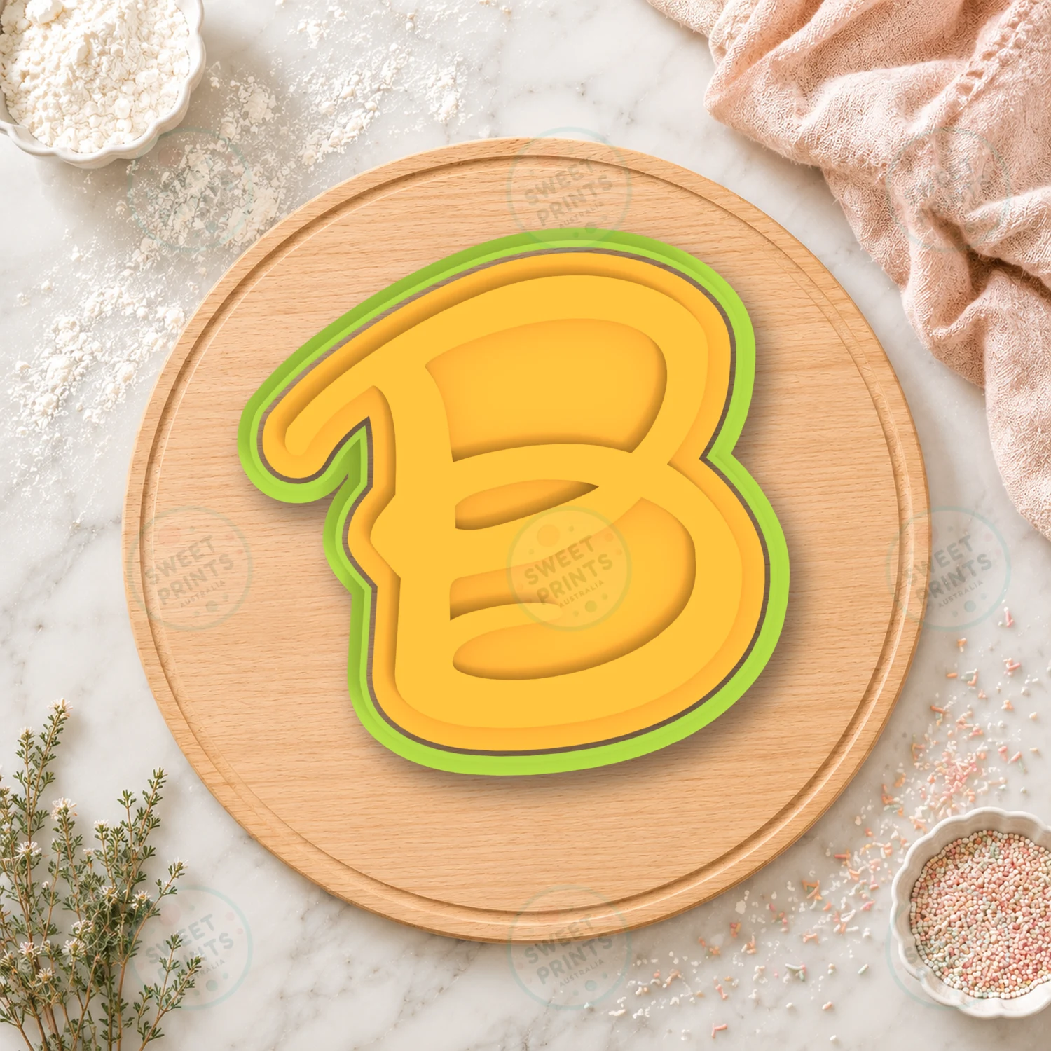 Disney Alphabet Letter B Cookie Cutter & Stamp cookie cutter