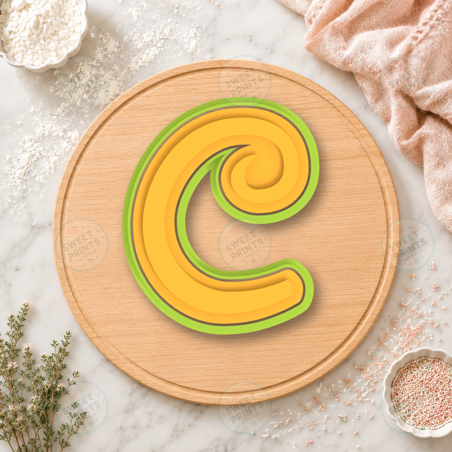 Disney Alphabet Letter C Cookie Cutter & Stamp cookie cutter