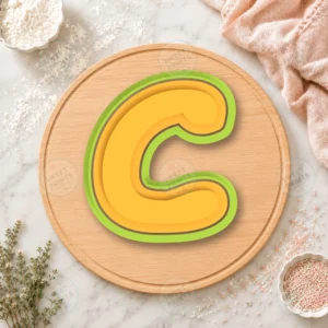 C Small Cookie Cutter & Stamp