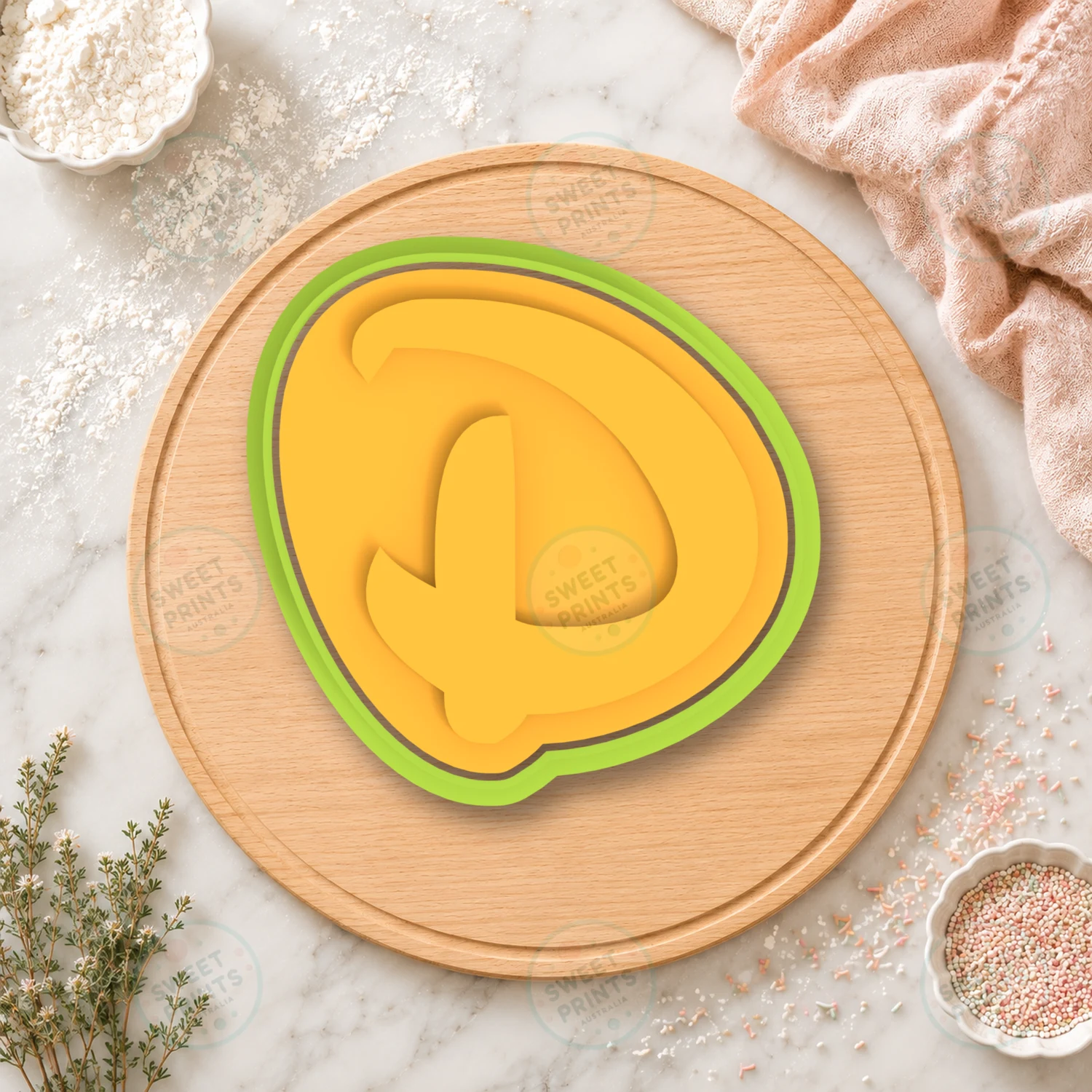 D Small Cookie Cutter & Stamp cookie cutter