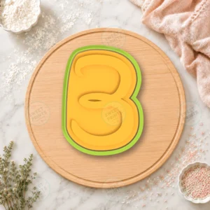 Disney Number 3 Cookie Cutter & Stamp