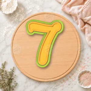 Disney Number 7 Cookie Cutter & Stamp