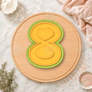 Disney Number 8 Cookie Cutter & Stamp