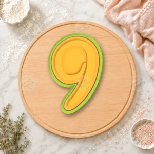 Disney Number 9 Cookie Cutter & Stamp