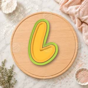 L Small Cookie Cutter & Stamp