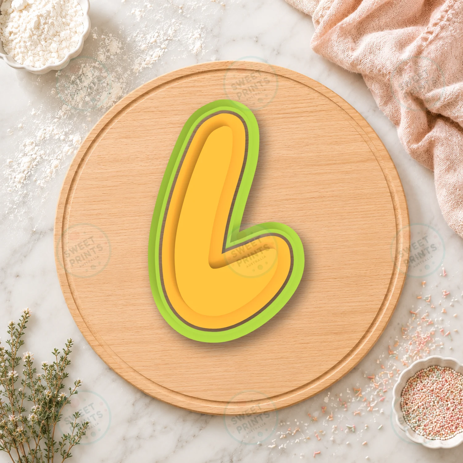 L Small Cookie Cutter & Stamp cookie cutter