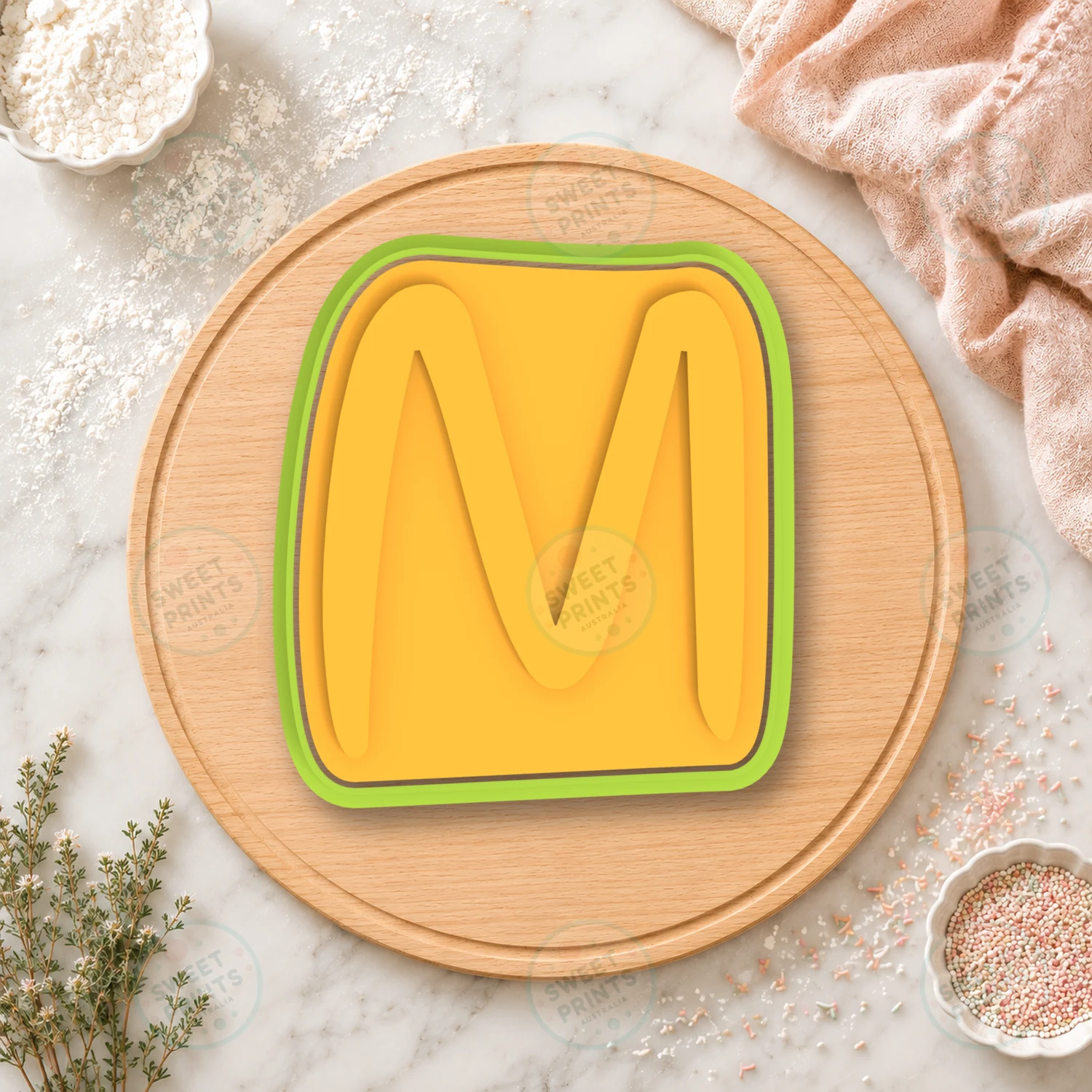 Disney Alphabet Letter M Cookie Cutter & Stamp cookie cutter