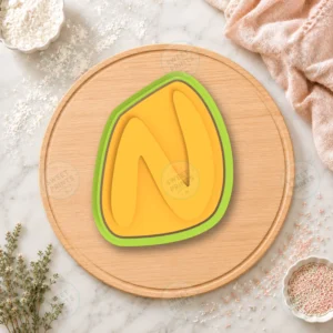 N Small Cookie Cutter & Stamp