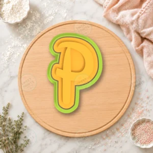 Letter P 1 Cookie Cutter & Stamp