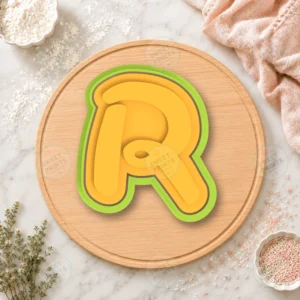 R Small Cookie Cutter & Stamp