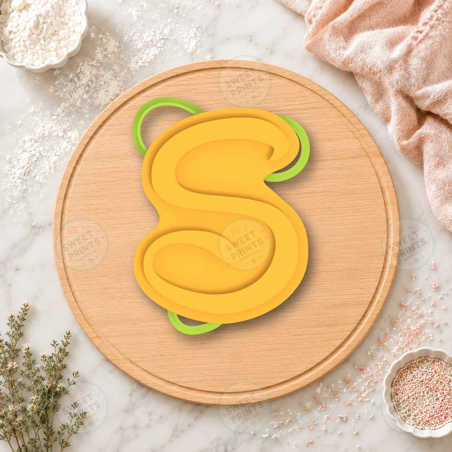 S 2 Cookie Cutter & Stamp cookie cutter