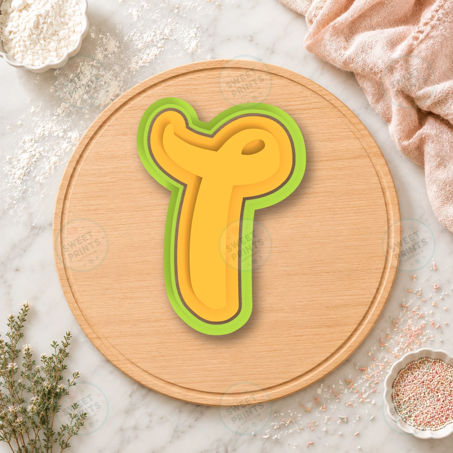 T Small Cookie Cutter & Stamp cookie cutter