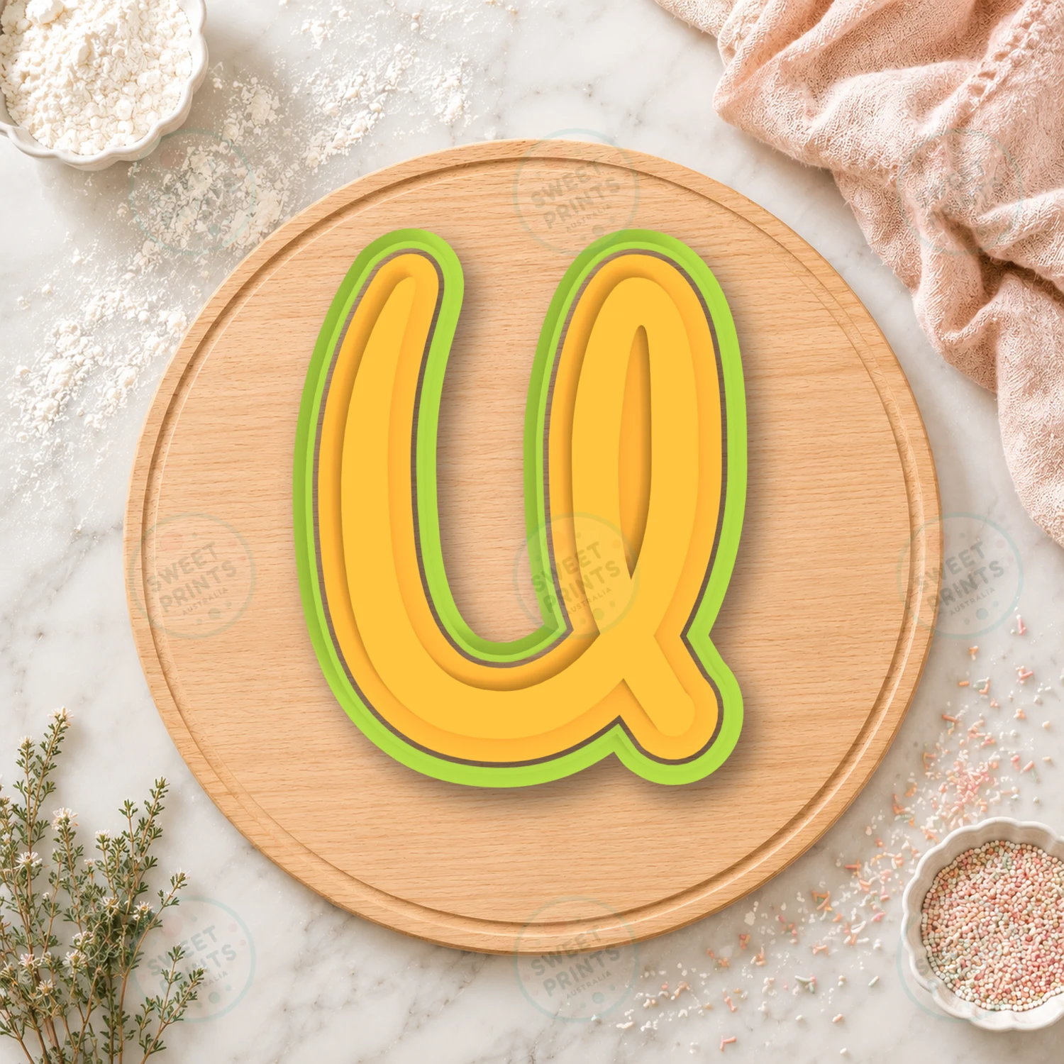 Disney Alphabet Letter U Cookie Cutter & Stamp cookie cutter