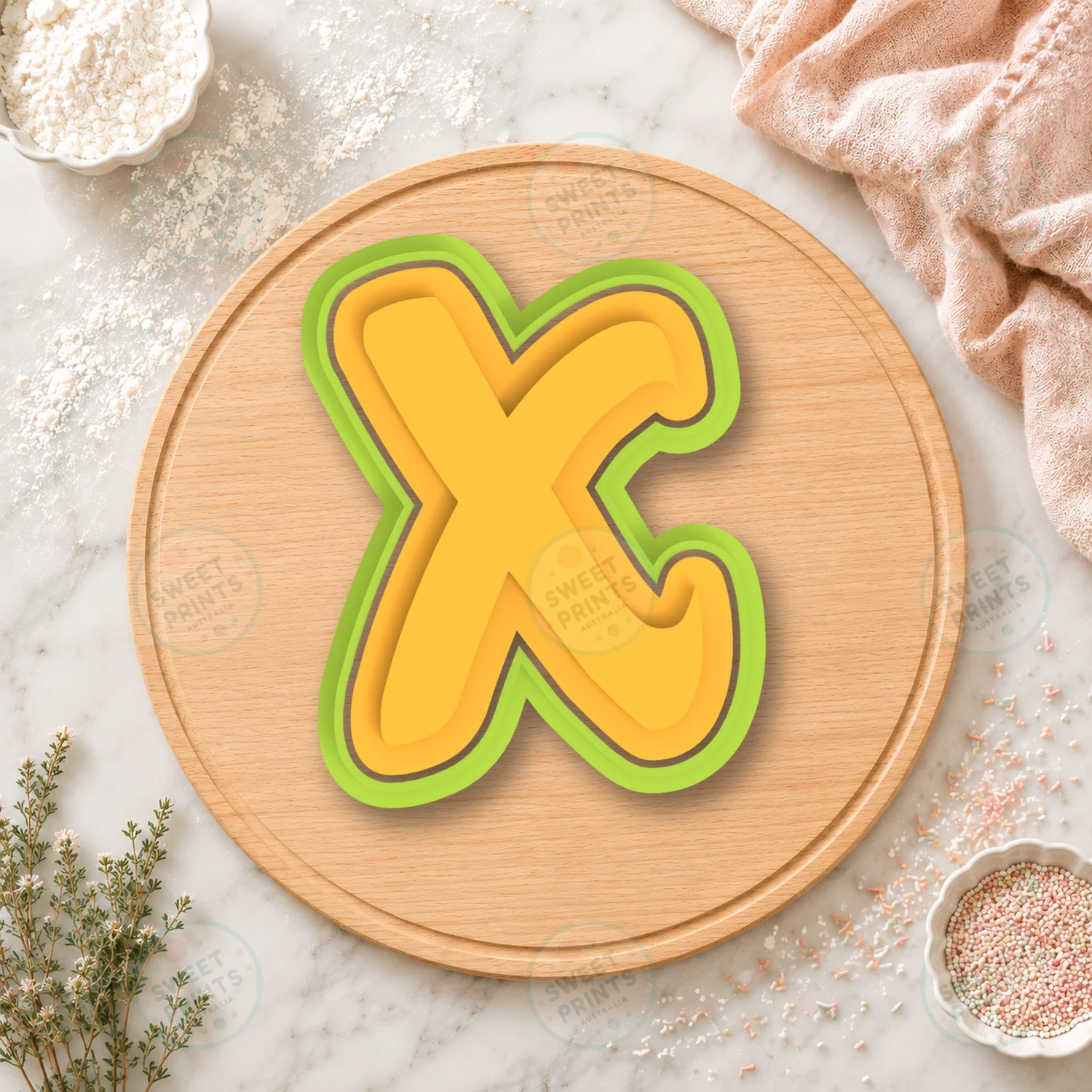X Small Cookie Cutter & Stamp cookie cutter