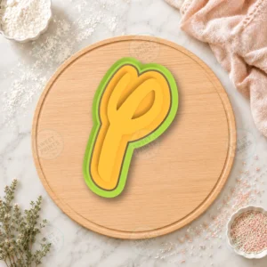 Letter P 2 Cookie Cutter & Stamp