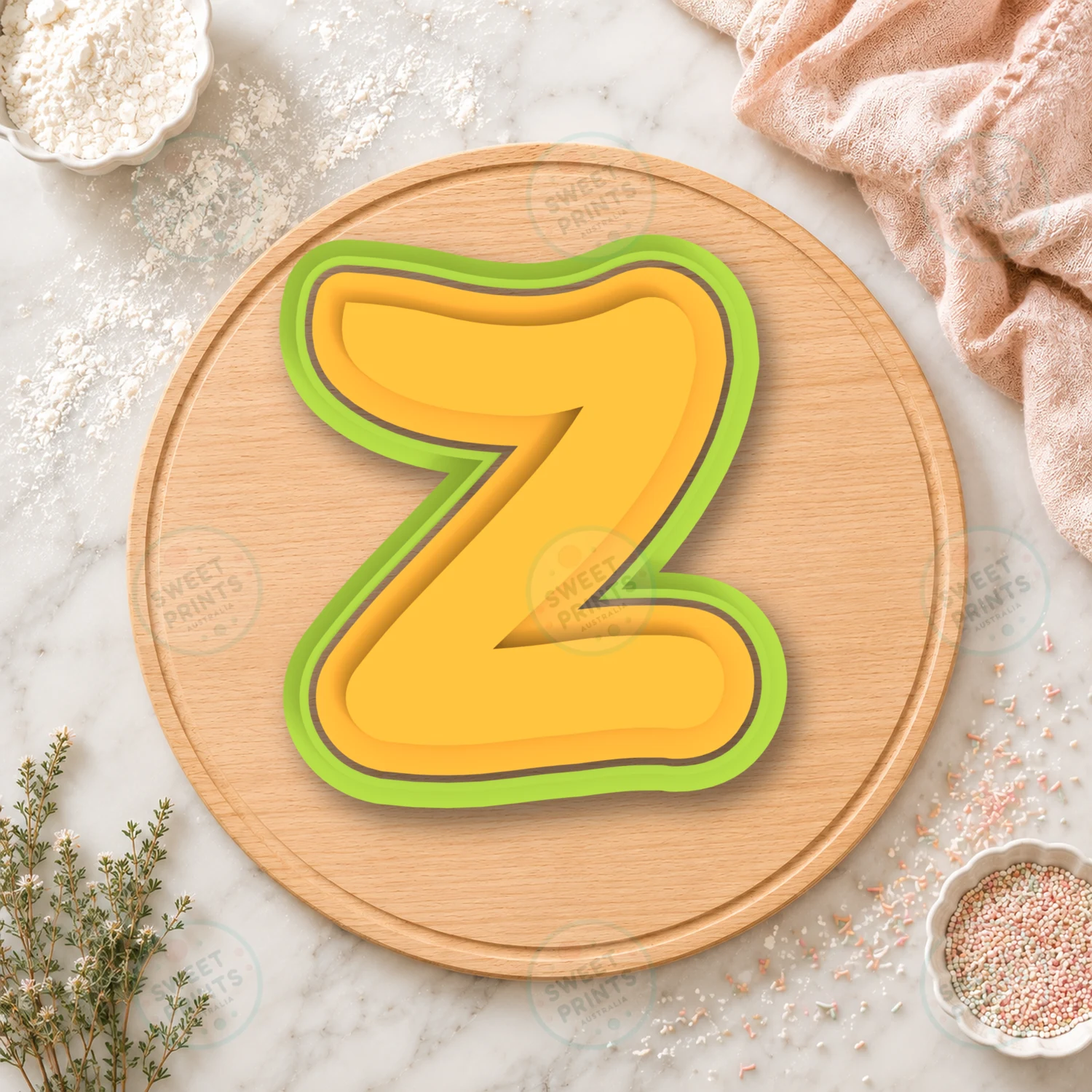 Z Small Cookie Cutter & Stamp cookie cutter