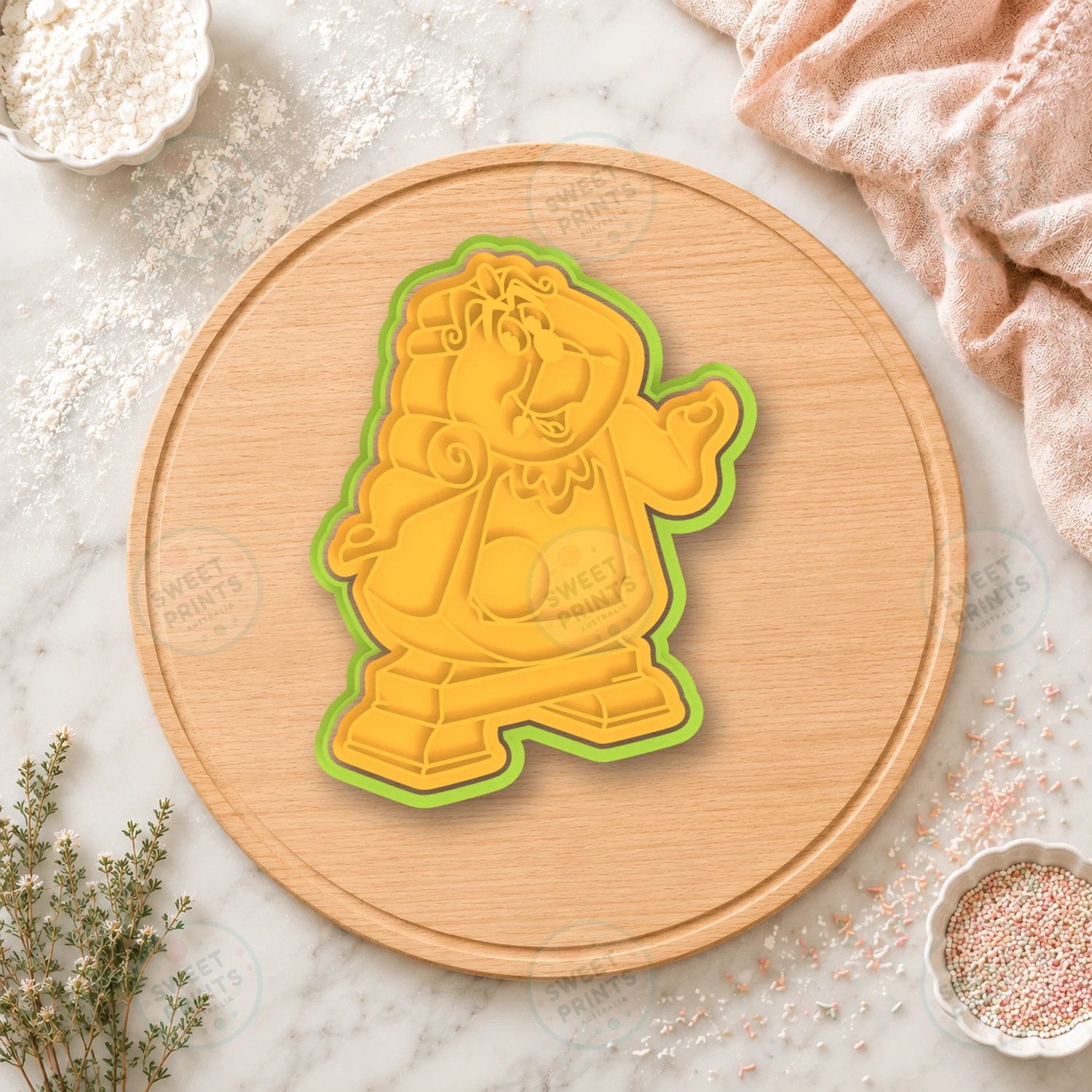 Cogsworth Cookie Cutter & Stamp cookie cutter
