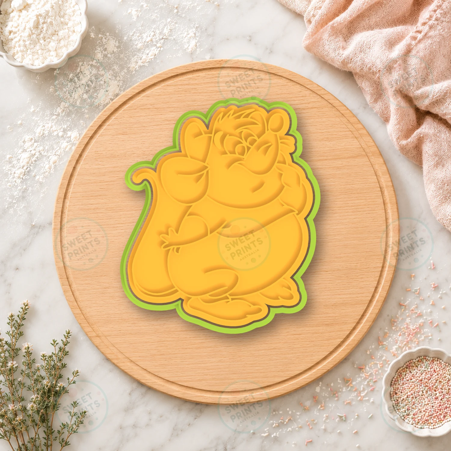 Baloo The Bear Cookie Cutter & Stamp cookie cutter