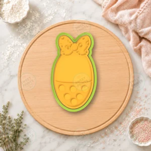 Minnie Mouse Polka Dot Easter Egg Cookie Cutter & Stamp