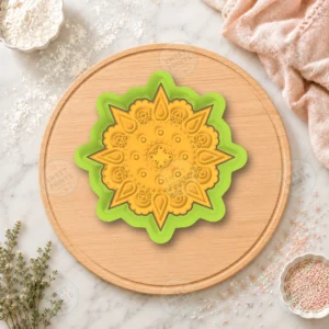 Diwali Mandala Peace 4 Cookie Cutter & Stamp