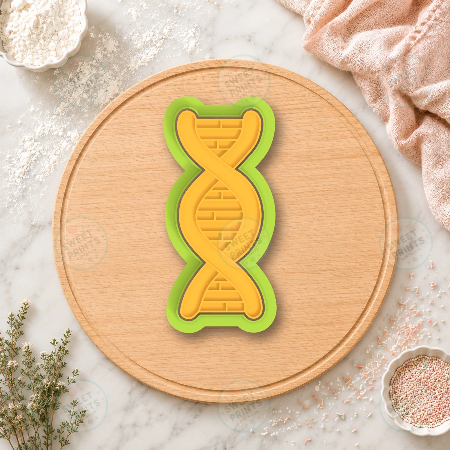 Dna Cookie Cutter & Stamp cookie cutter