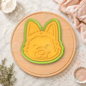 Shiba Inu Face Cookie Cutter & Stamp